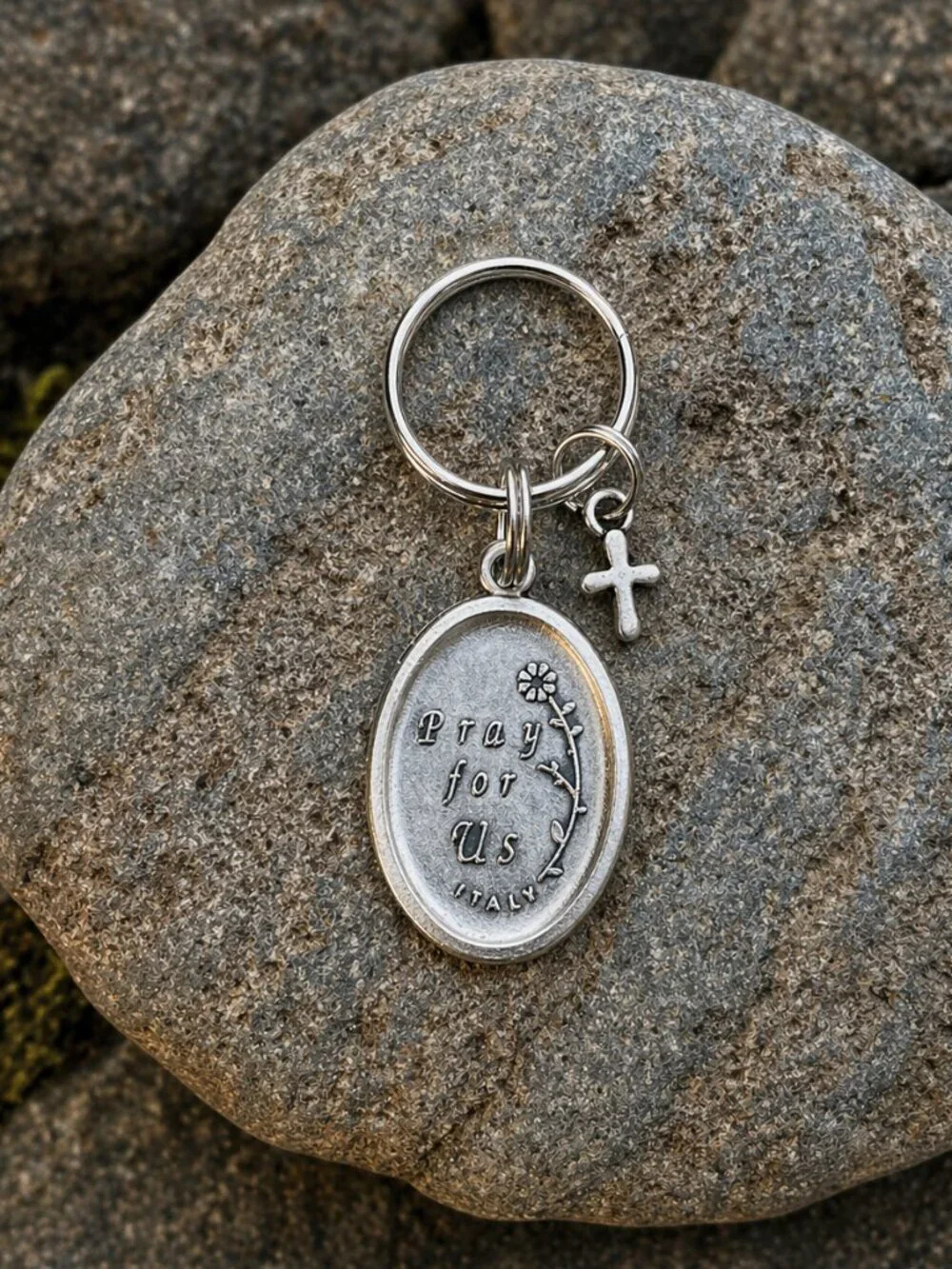 St. Francis Pet Collar Medal Dog Tag Silver | Handmade